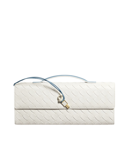 Khaite Women's Andiamo Clutch in Mineral/alabaster - Multicolour Clutch Bags - The Lotus Tote Bag - Shop at Luxury Shoes 