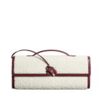 Khaite Women's Andiamo Clutch in White/lava red - Multicolour Clutch Bags - The Lotus Tote Bag - Shop at Luxury Shoes 