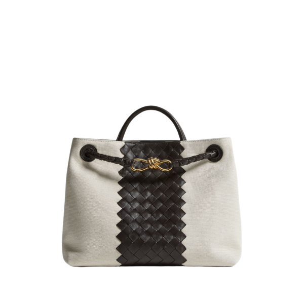 Bottega Veneta Women’s Andiamo in Natural/espresso