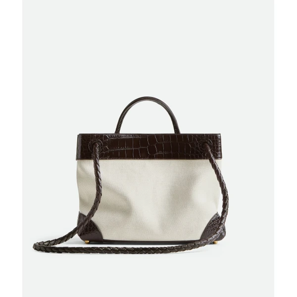 Khaite Women's Andiamo in Natural/fondant - Multicolour Totes & Top-Handle Bags - The Lotus Tote Bag - Shop at Luxury Shoes 
