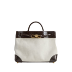 Khaite Women's Andiamo in Natural/fondant - Multicolour Totes & Top-Handle Bags - The Lotus Tote Bag - Shop at Luxury Shoes 
