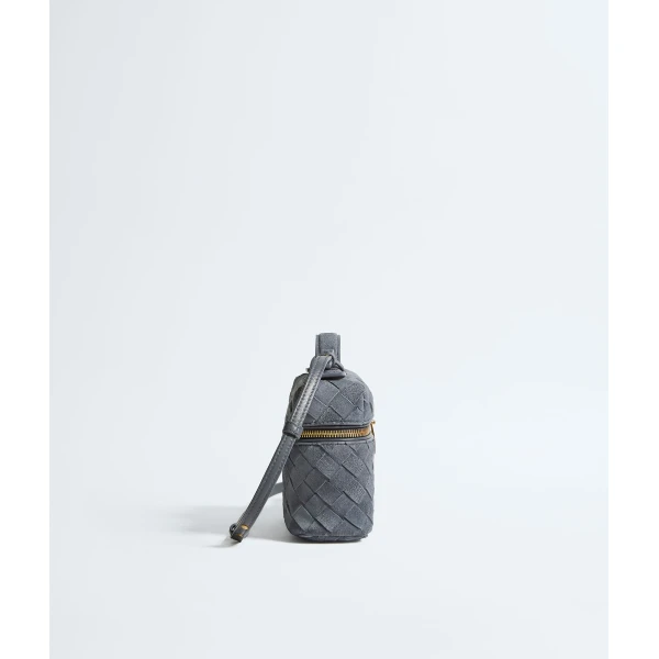 Khaite Women's Bang Bang in Cloudy indigo/gravel - Multicolour Shoulder & Crossbody Bags - The Lotus Tote Bag - Shop at Luxury Shoes 