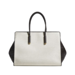 Khaite Women's Barbara Tote in Natural/espresso - Multicolour Totes & Top-Handle Bags - The Lotus Tote Bag - Shop at Luxury Shoes 