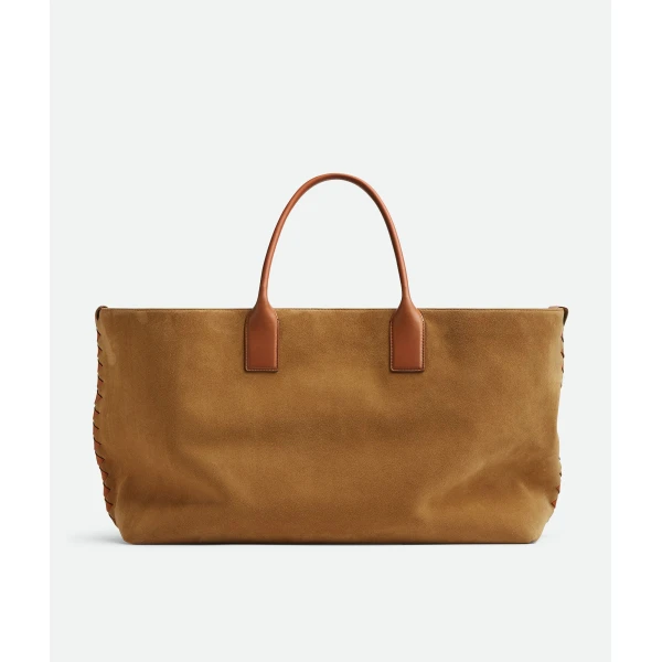 Khaite Women's Large Cabat in Camel/light wood - Multicolour Totes & Top-Handle Bags - The Lotus Tote Bag - Shop at Luxury Shoes 
