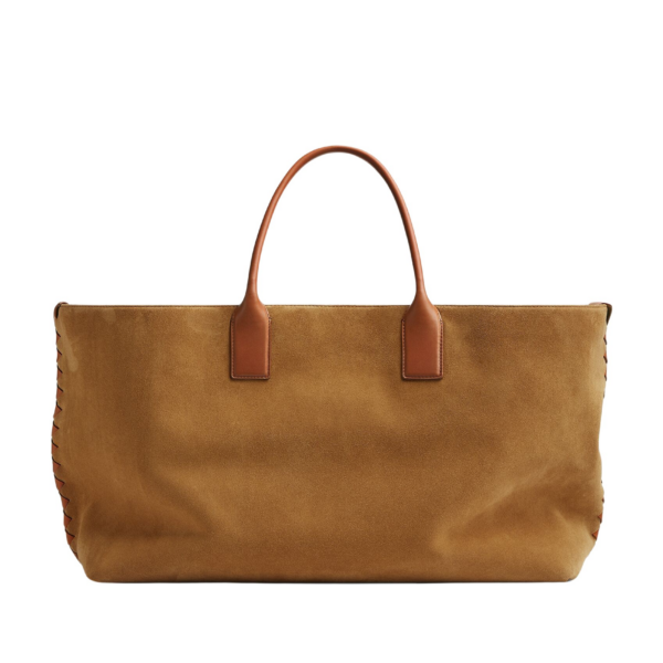 Khaite Women's Large Cabat in Camel/light wood - Multicolour Totes & Top-Handle Bags - The Lotus Tote Bag - Shop at Luxury Shoes 