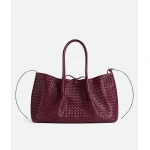 Khaite Women's Large Pinacoteca in Barolo/ecru - Multicolour Totes & Top-Handle Bags - The Lotus Tote Bag - Shop at Luxury Shoes 