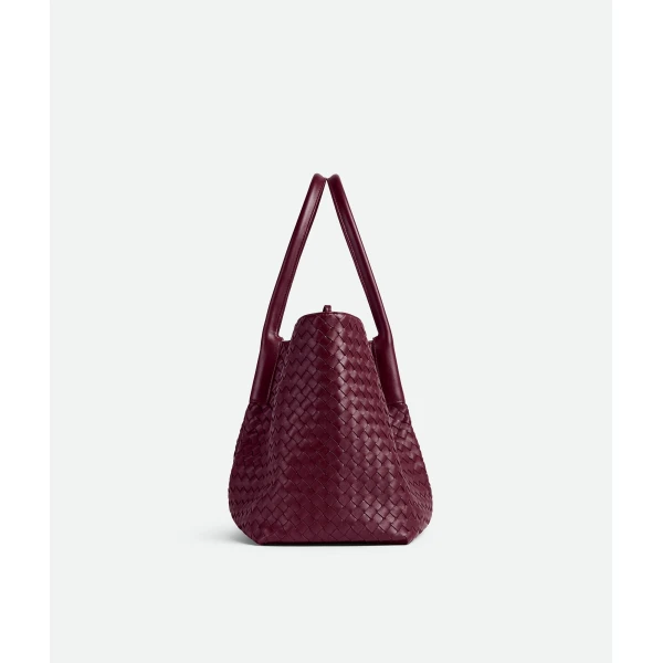 Khaite Women's Large Pinacoteca in Barolo/ecru - Multicolour Totes & Top-Handle Bags - The Lotus Tote Bag - Shop at Luxury Shoes 
