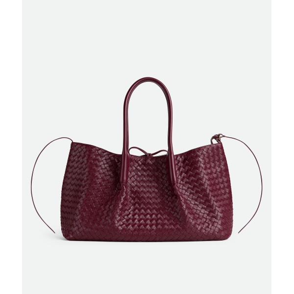 Khaite Women's Large Pinacoteca in Barolo/ecru - Multicolour Totes & Top-Handle Bags - The Lotus Tote Bag - Shop at Luxury Shoes 