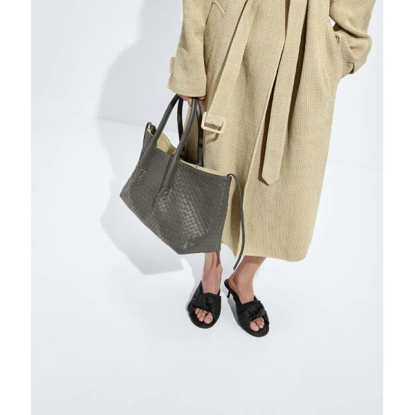 Khaite Women's Large Pinacoteca in Basalt/sour - Multicolour Totes & Top-Handle Bags - The Lotus Tote Bag - Shop at Luxury Shoes 