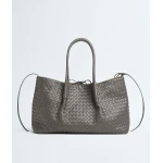 Khaite Women's Large Pinacoteca in Basalt/sour - Multicolour Totes & Top-Handle Bags - The Lotus Tote Bag - Shop at Luxury Shoes 