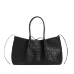Khaite Women's Large Pinacoteca in Black/fondant - Multicolour Totes & Top-Handle Bags - The Lotus Tote Bag - Shop at Luxury Shoes 