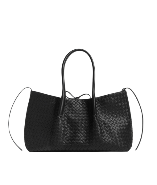 Khaite Women's Large Pinacoteca in Black/fondant - Multicolour Totes & Top-Handle Bags - The Lotus Tote Bag - Shop at Luxury Shoes 