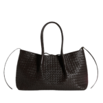 Khaite Women's Large Pinacoteca in Espresso/ecru - Multicolour Totes & Top-Handle Bags - The Lotus Tote Bag - Shop at Luxury Shoes 