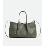 Khaite Women's Large Pinacoteca in Pickle/sea salt - Multicolour Totes & Top-Handle Bags - The Lotus Tote Bag - Shop at Luxury Shoes 