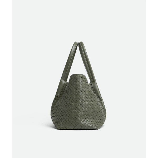 Khaite Women's Large Pinacoteca in Pickle/sea salt - Multicolour Totes & Top-Handle Bags - The Lotus Tote Bag - Shop at Luxury Shoes 