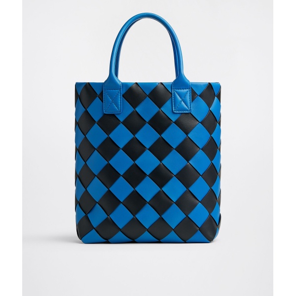 Khaite Women's Maxi Intreccio Tote in Signal blue/black - Multicolour Totes & Top-Handle Bags - The Lotus Tote Bag - Shop at Luxury Shoes 