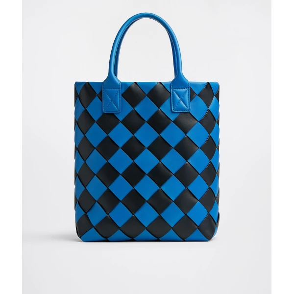 Khaite Women's Maxi Intreccio Tote in Signal blue/black - Multicolour Totes & Top-Handle Bags - The Lotus Tote Bag - Shop at Luxury Shoes 