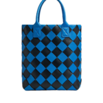 Khaite Women's Maxi Intreccio Tote in Signal blue/black - Multicolour Totes & Top-Handle Bags - The Lotus Tote Bag - Shop at Luxury Shoes 