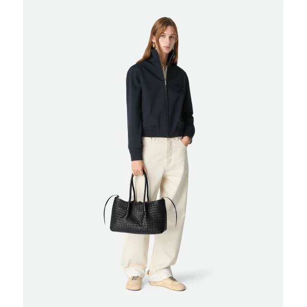 Khaite Women's Pinacoteca in Black/fondant - Multicolour Totes & Top-Handle Bags - The Lotus Tote Bag - Shop at Luxury Shoes 