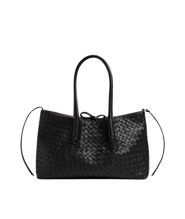 Khaite Women's Pinacoteca in Black/fondant - Multicolour Totes & Top-Handle Bags - The Lotus Tote Bag - Shop at Luxury Shoes 