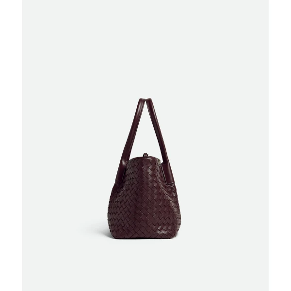 Khaite Women's Pinacoteca in Dark barolo/pickle - Multicolour Totes & Top-Handle Bags - The Lotus Tote Bag - Shop at Luxury Shoes 