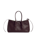 Khaite Women's Pinacoteca in Dark barolo/pickle - Multicolour Totes & Top-Handle Bags - The Lotus Tote Bag - Shop at Luxury Shoes 
