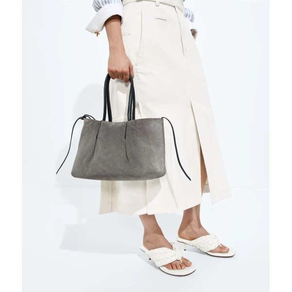 Khaite Women's Pinacoteca in Midnight/basalt - Multicolour Totes & Top-Handle Bags - The Lotus Tote Bag - Shop at Luxury Shoes 