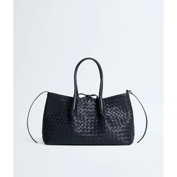 Khaite Women's Pinacoteca in Midnight/basalt - Multicolour Totes & Top-Handle Bags - The Lotus Tote Bag - Shop at Luxury Shoes 
