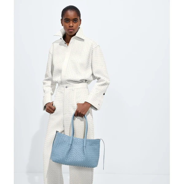 Khaite Women's Pinacoteca in Mineral/espresso - Multicolour Totes & Top-Handle Bags - The Lotus Tote Bag - Shop at Luxury Shoes 