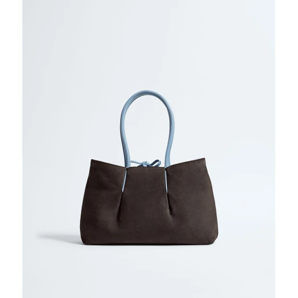 Khaite Women's Pinacoteca in Mineral/espresso - Multicolour Totes & Top-Handle Bags - The Lotus Tote Bag - Shop at Luxury Shoes 