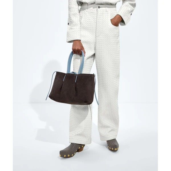 Khaite Women's Pinacoteca in Mineral/espresso - Multicolour Totes & Top-Handle Bags - The Lotus Tote Bag - Shop at Luxury Shoes 