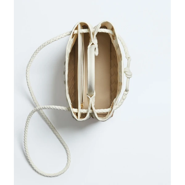 Khaite Women's Small Andiamo in Alabaster/ecru - Multicolour Totes & Top-Handle Bags - The Lotus Tote Bag - Shop at Luxury Shoes 