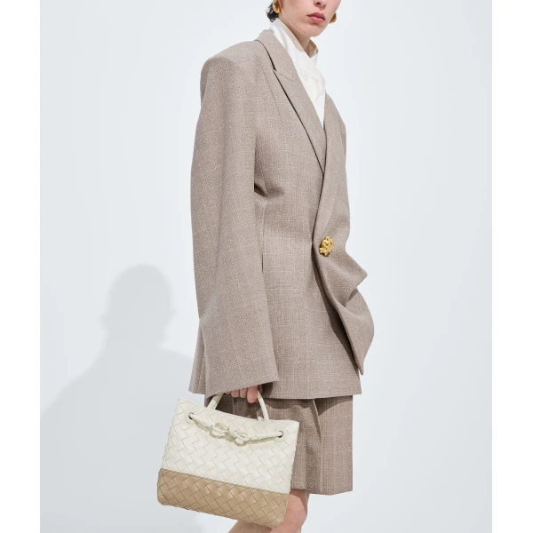 Khaite Women's Small Andiamo in Alabaster/ecru - Multicolour Totes & Top-Handle Bags - The Lotus Tote Bag - Shop at Luxury Shoes 