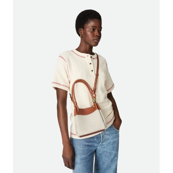 Khaite Women's Small Parachute in Natural / Lightwood - Multicolour Shoulder & Crossbody Bags - The Lotus Tote Bag - Shop at Luxury Shoes 