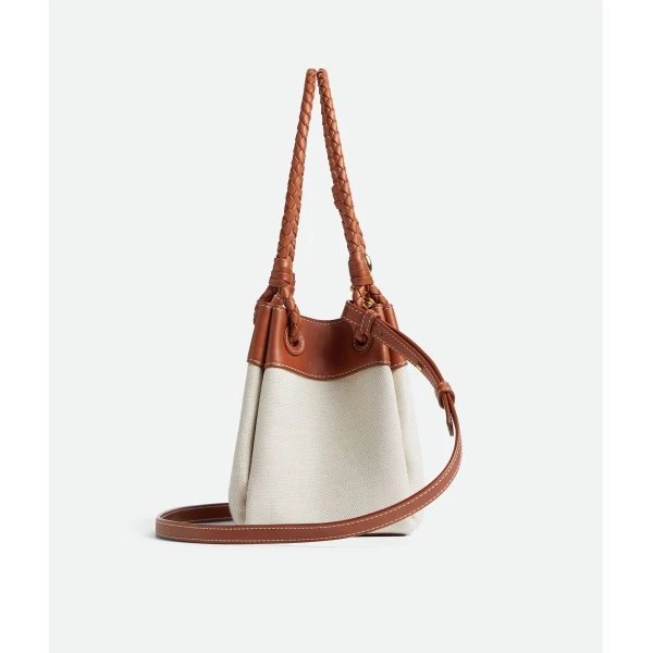 Khaite Women's Small Parachute in Natural / Lightwood - Multicolour Shoulder & Crossbody Bags - The Lotus Tote Bag - Shop at Luxury Shoes 