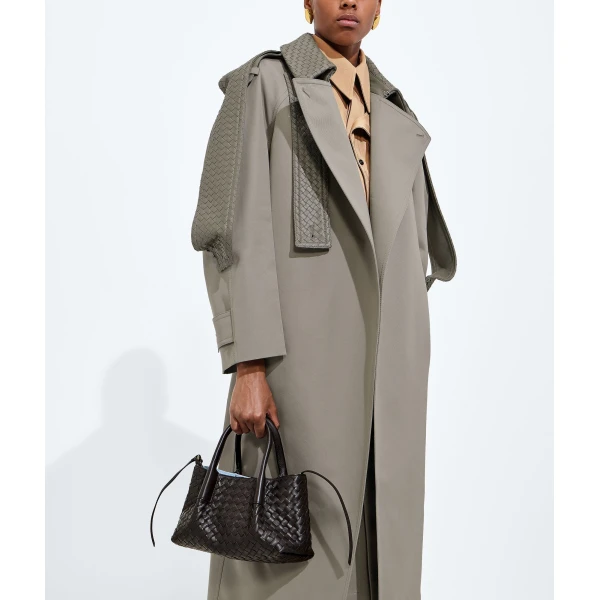 Khaite Women's Small Pinacoteca in Espresso/mineral - Multicolour Totes & Top-Handle Bags - The Lotus Tote Bag - Shop at Luxury Shoes 