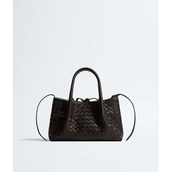 Khaite Women's Small Pinacoteca in Espresso/mineral - Multicolour Totes & Top-Handle Bags - The Lotus Tote Bag - Shop at Luxury Shoes 