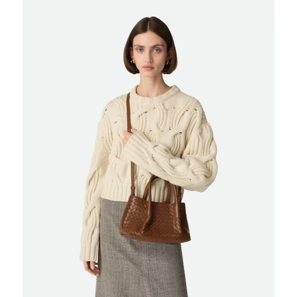 Khaite Women's Small Pinacoteca in Nocciola/amber - Multicolour Totes & Top-Handle Bags - The Lotus Tote Bag - Shop at Luxury Shoes 
