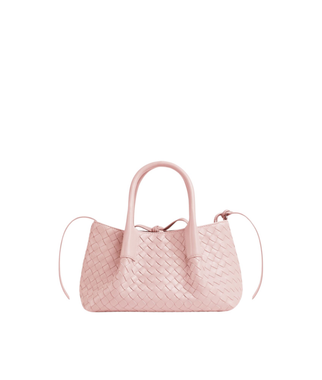 Khaite Women's Small Pinacoteca in Rose/barolo - Multicolour Totes & Top-Handle Bags - The Lotus Tote Bag - Shop at Luxury Shoes 