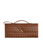 Khaite Women's Andiamo Clutch in Amber - Orange Clutch Bags - The Lotus Tote Bag - Shop at Luxury Shoes 