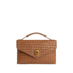 Khaite Women's Knot Lock in Amber - Orange Clutch Bags - The Lotus Tote Bag - Shop at Luxury Shoes 