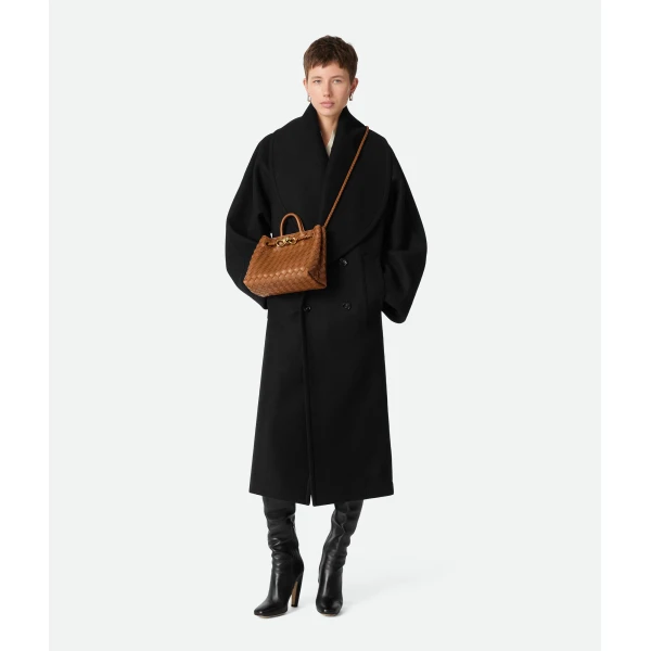 Khaite Women's Small Andiamo in Amber - Orange Totes & Top-Handle Bags - The Lotus Tote Bag - Shop at Luxury Shoes 