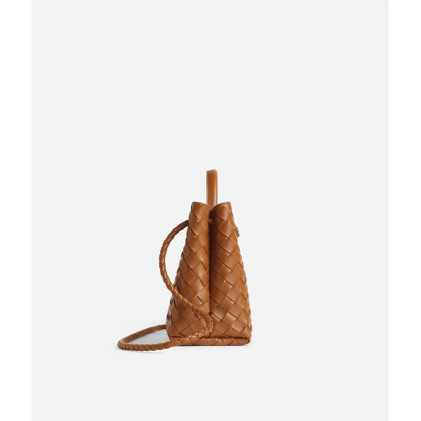 Khaite Women's Small Andiamo in Amber - Orange Totes & Top-Handle Bags - The Lotus Tote Bag - Shop at Luxury Shoes 
