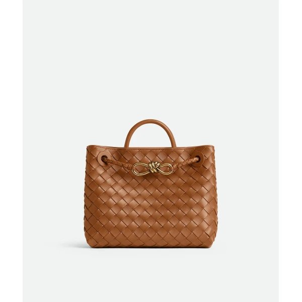 Khaite Women's Small Andiamo in Amber - Orange Totes & Top-Handle Bags - The Lotus Tote Bag - Shop at Luxury Shoes 