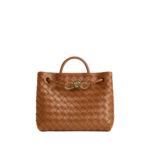 Khaite Women's Small Andiamo in Amber - Orange Totes & Top-Handle Bags - The Lotus Tote Bag - Shop at Luxury Shoes 