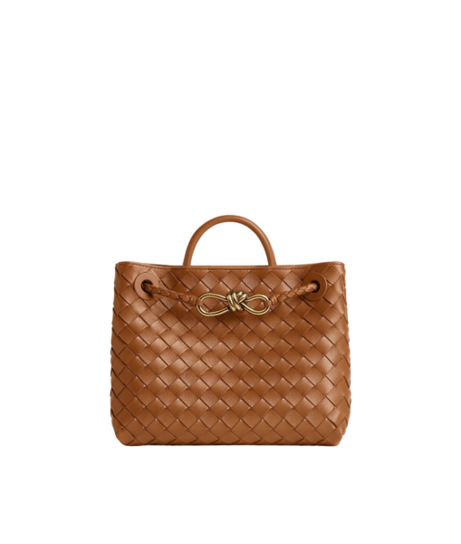Khaite Women's Small Andiamo in Amber - Orange Totes & Top-Handle Bags - The Lotus Tote Bag - Shop at Luxury Shoes 