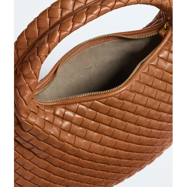 Khaite Women's Small Veneta in Amber - Orange Shoulder & Crossbody Bags - The Lotus Tote Bag - Shop at Luxury Shoes 