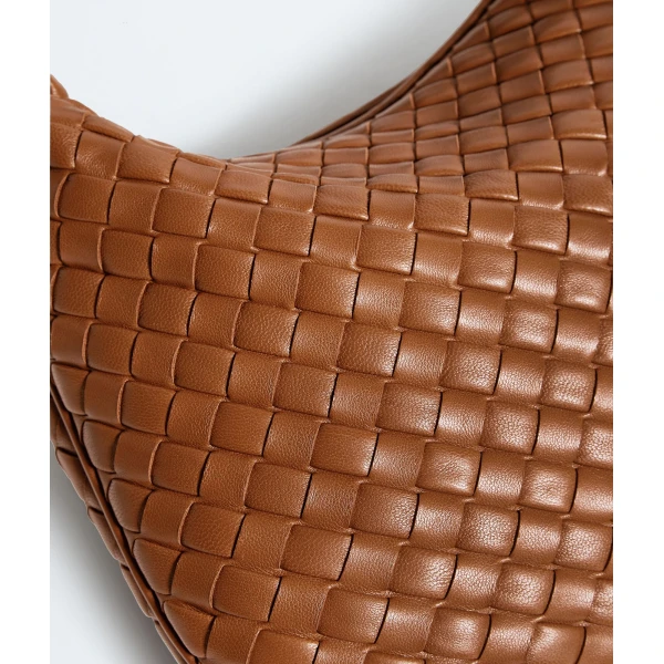 Khaite Women's Small Veneta in Amber - Orange Shoulder & Crossbody Bags - The Lotus Tote Bag - Shop at Luxury Shoes 