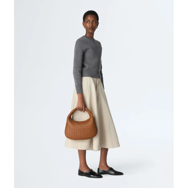 Khaite Women's Small Veneta in Amber - Orange Shoulder & Crossbody Bags - The Lotus Tote Bag - Shop at Luxury Shoes 