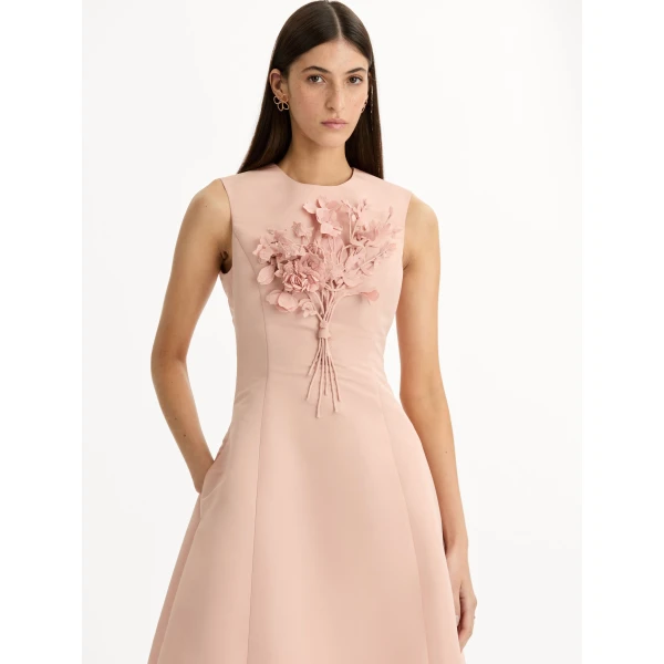 Oscar de la Renta Bouquet Embroidered Cocktail Dress - Dresses - American Luxury Evening Wear at Luxury Shoes 